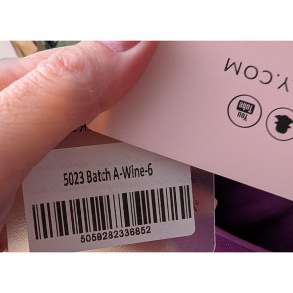 Oh Polly Pragma Long Sleeve Lace Up Ruched Bodycon Mini Dress Wine Purple Size 2 - Picture 7 of 10